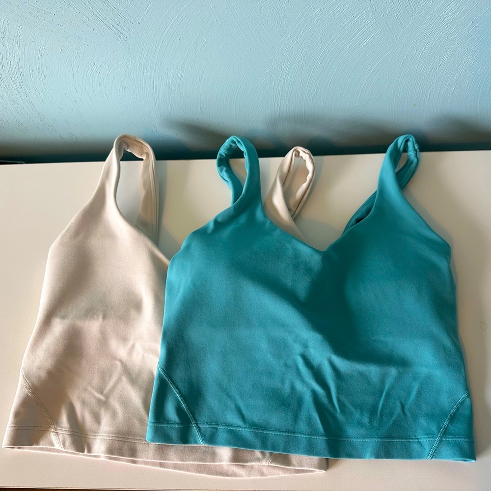 Lululemon Align Tank Blue and Cream Size 2